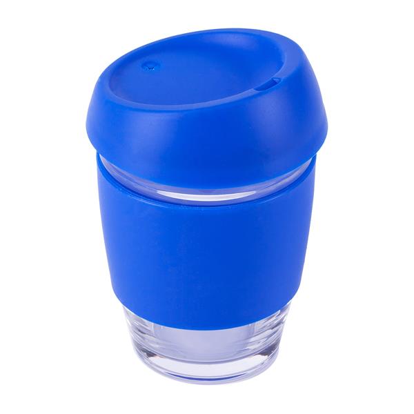 Szklany kubek Stylish 350 ml w eco tubie, niebieski-2014676
