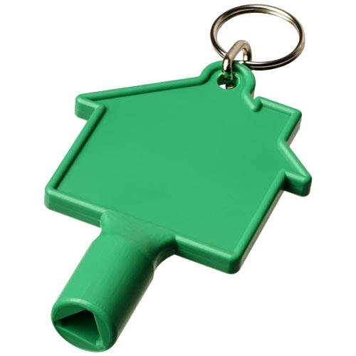 Klucz do skrzynki licznika w kształcie domku Maximilian z brelokiem-2317681