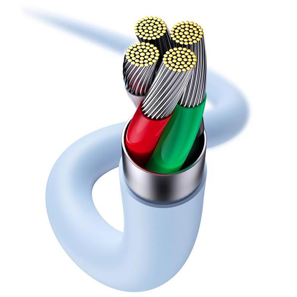 Baseus kabel Jelly Liquid USB - Lightning 1,2 m 2,4A niebieski-2987096