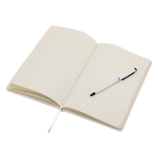 Zestaw notes z długopisem Abrantes, biały-2014025