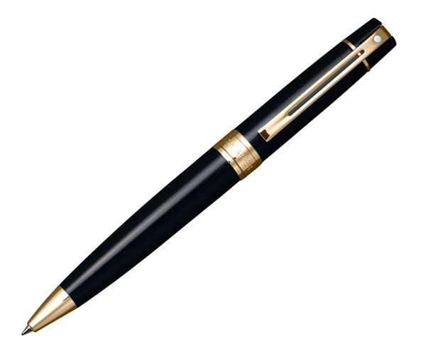 9325 Długopis Sheaffer kolekcja 300, czarny, wykończenia w kolorze złotym-3039554