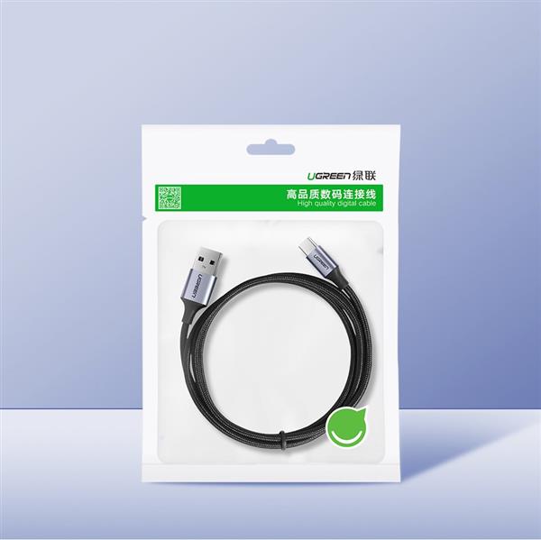 Ugreen kabel przewód USB - USB Typ C Quick Charge 3.0 3A 0,5m szary (60125)-3101392