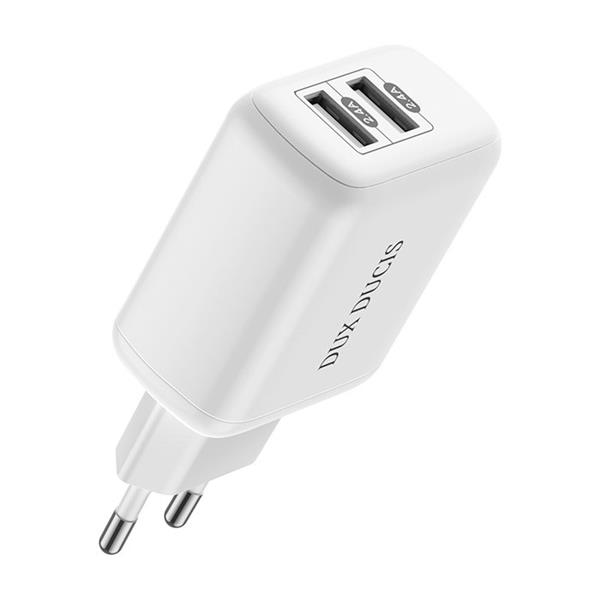 Dux Ducis ładowarka sieciowa 2x USB 12W 2,4A biały (C10 white)-2212469