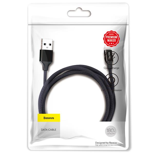 Baseus kabel Yiven USB - Lightning 1,8 m 2A czarny-2044262