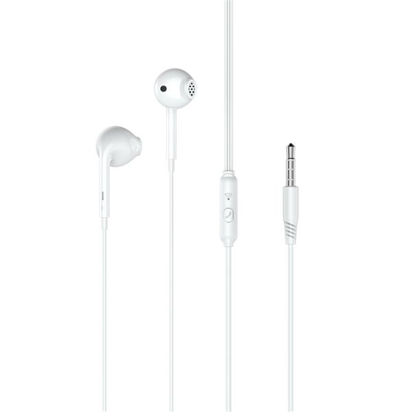 XO słuchawki przewodowe EP28 jack 3,5mm douszne białe-2107222