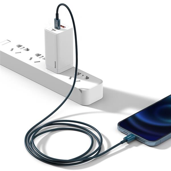 Baseus Superior kabel USB Typ C - Lightning do szybkiego ładowania Power Delivery 20 W 1 m niebieski (CATLYS-A03)-2194001