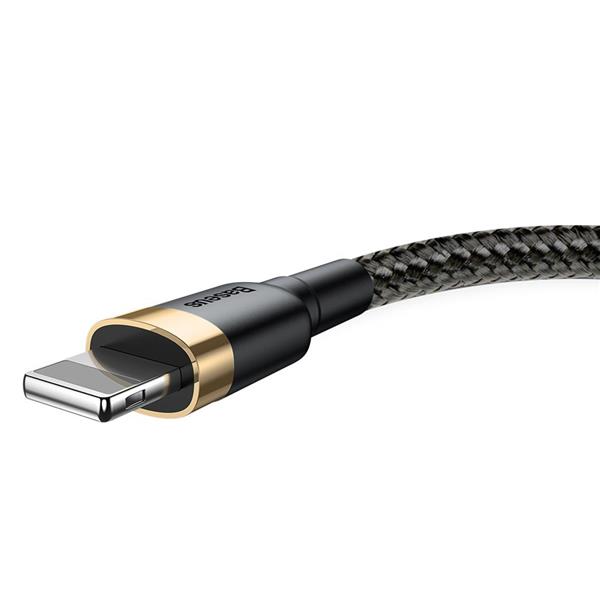 Baseus kabel Cafule USB - Lightning 1,0 m 2,4A złoto-czarny-2097526