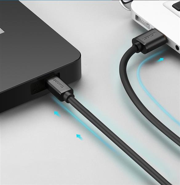 Ugreen kabel przewód USB - mini USB 480 Mbps 1 m czarny (US132 10355)-3122618