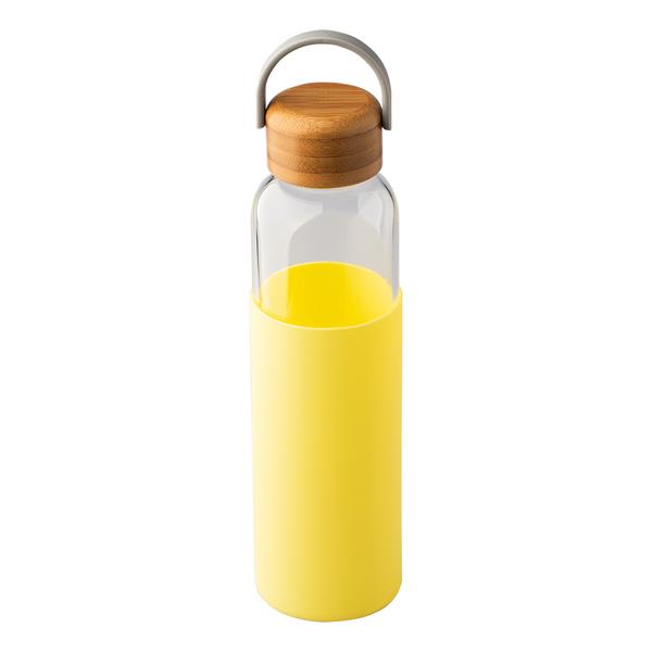 Szklana butelka Refresh 560 ml, żółty-2015090