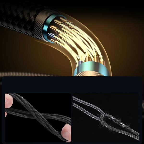 Joyroom kabel Lightning kątowy - USB C do szybkiego ładowania i transferu danych 20W 1,2 m czarny (S-CL020A6)-2967300