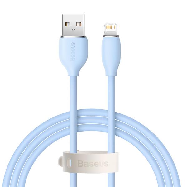 Baseus kabel Jelly Liquid USB - Lightning 1,2 m 2,4A niebieski-2987092
