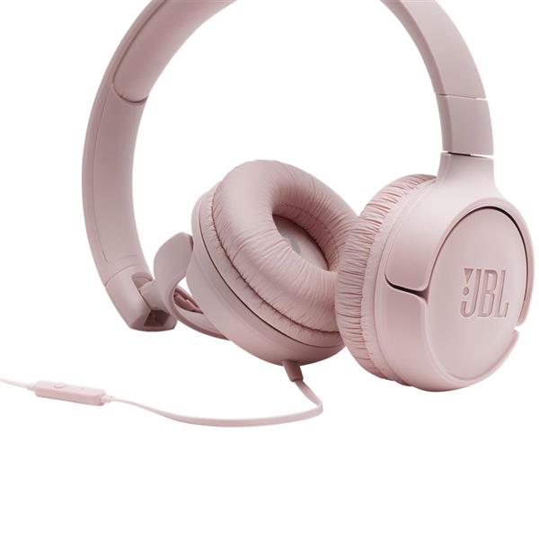 JBL słuchawki przewodowe nauszne T500 różowe-1577590
