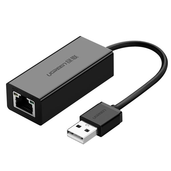 Ugreen zewnętrzna karta sieciowa RJ45 - USB 2.0 100 Mbps Ethernet czarny (CR110 20254)-2170161