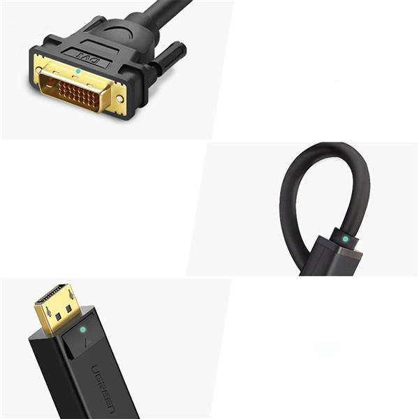 Ugreen kabel przewód DisplayPort - DVI 2m czarny (DP103)-2964734