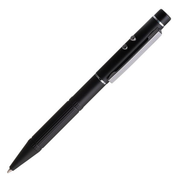 Długopis ze wskaźnikiem laserowym Stellar, czarny-1631998