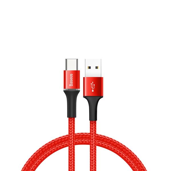 Baseus kabel Halo USB - USB-C 2,0 m 2A czerwony-2044831