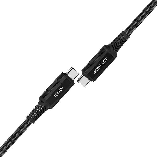 Acefast kabel USB Typ C - USB Typ C 2m, 100W (20V/5A) czarny (C4-03 Black)-2269807