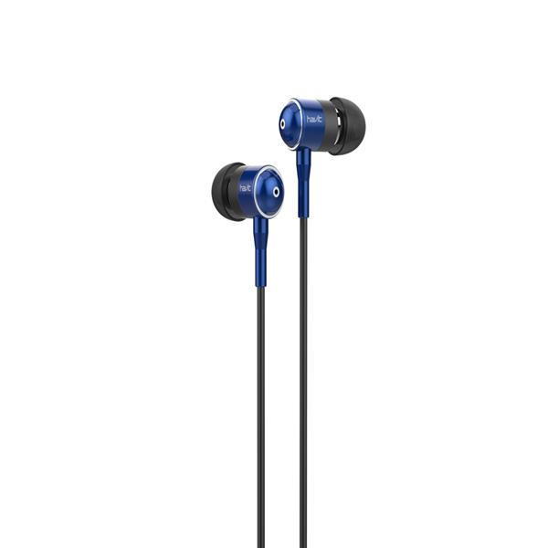 HAVIT słuchawki przewodowe HV-L670 dokanałowe czarno-niebieskie-2986760
