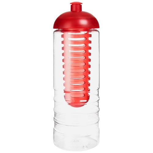 Butelka H2O Treble z wypukłym wieczkiem o pojemności 750 ml i zaparzaczem-2317791