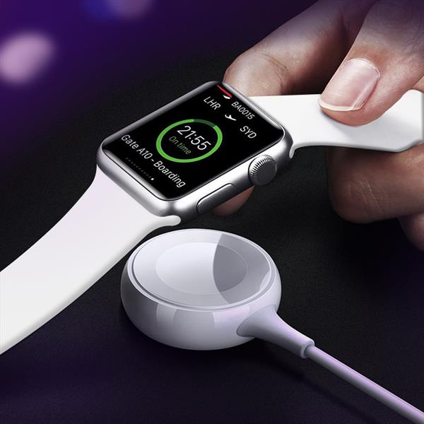 Ugreen bezprzewodowa ładowarka MFI Qi do Apple Watch z wbudowanym kablem 1m biały (CD177)-2268839