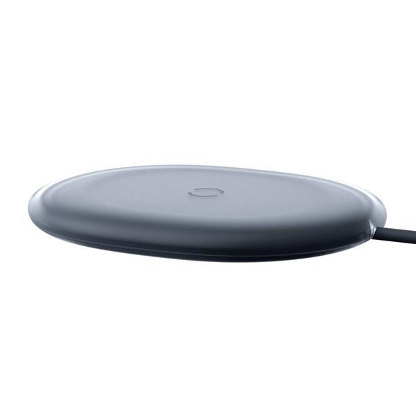 Baseus Jelly bezprzewodowa ładowarka Qi 15 W do telefonu słuchawek + kabel USB - USB Typ C czarny (WXGD-01)-2159265