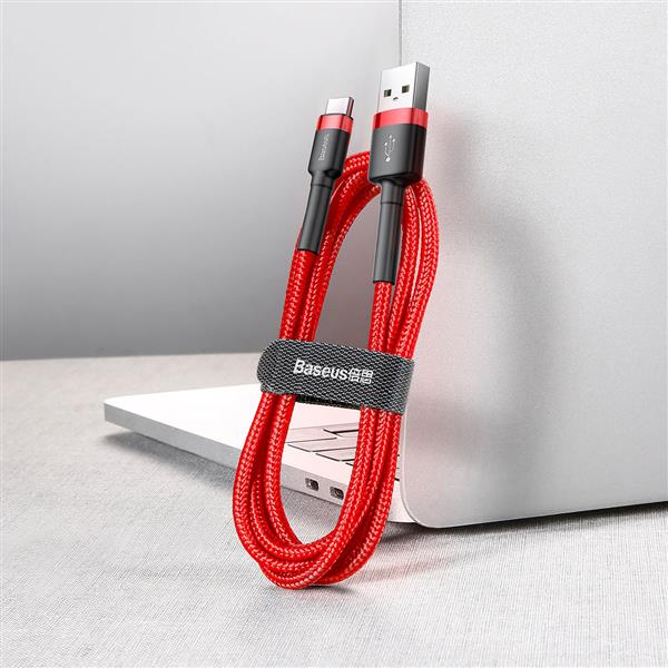Baseus kabel Cafule USB - USB-C 0,5 m 3A czerwony-2078635