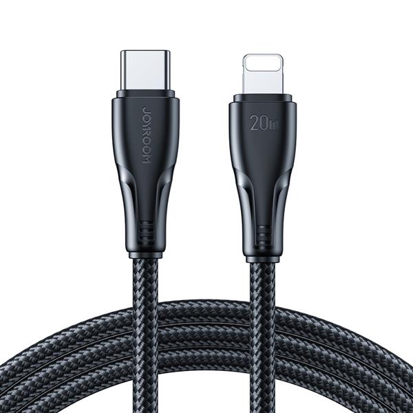 Joyroom kabel USB C - Lightning 20W Surpass Series do szybkiego ładowania i transferu danych 3 m czarny (S-CL020A11)-2967632