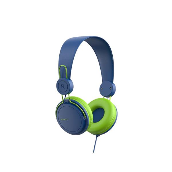 HAVIT słuchawki przewodowe HV-H2198d nauszne niebiesko-zielone-3010086