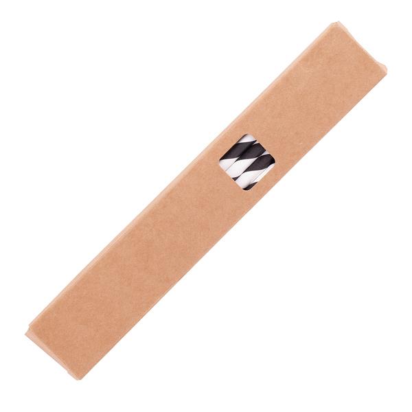 Zestaw słomek papierowych Eco Sippy, czarny-2014609