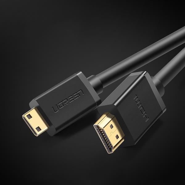 Ugreen kabel HDMI (męski) - mini HDMI (męski) 3D Ethernet ARC 1 m czarny (HD108 10195)-2169644