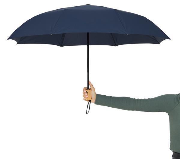 Automatyczny, wiatroodporny parasol kieszonkowy CALYPSO, granatowy-2942172