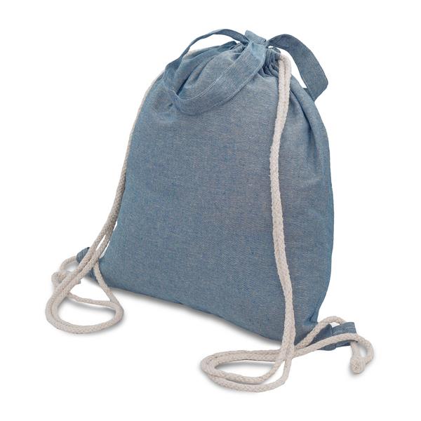 Plecak z bawełny Moti, niebieski-2650934