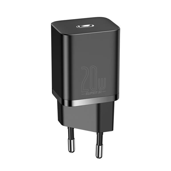 Baseus Super Si 1C szybka ładowarka USB Typ C 20 W Power Delivery czarny (CCSUP-B01)-2189783