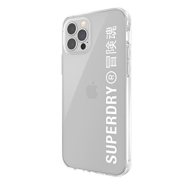 SuperDry Snap iPhone 12/12 Pro Clear Cas e biały/white 42596-2285093