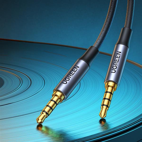 Ugreen kabel przewód AUX mini jack 3.5mm (męski) - mini jack 3,5mm (męski) 2m czarny (AV183)-2262009