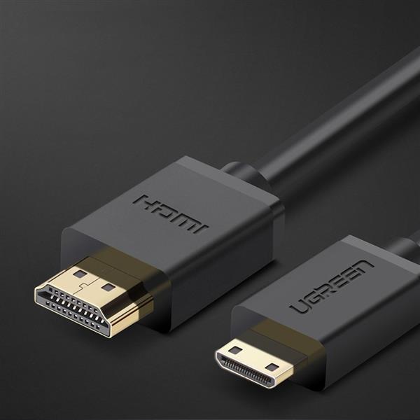 Ugreen kabel HDMI (męski) - mini HDMI (męski) 3D Ethernet ARC 1 m czarny (HD108 10195)-2169643