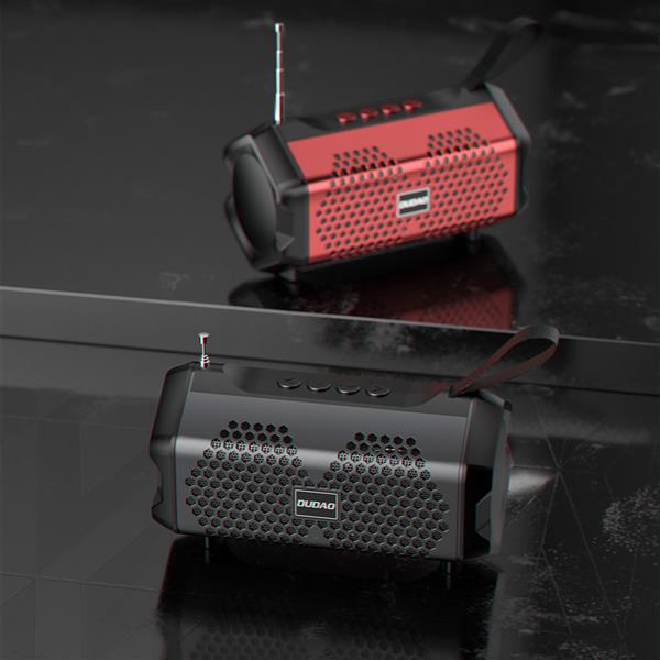 Dudao głośnik bezprzewodowy Bluetooth 5.0 3W 500mAh radio czarny (Y9s-black)-2242288