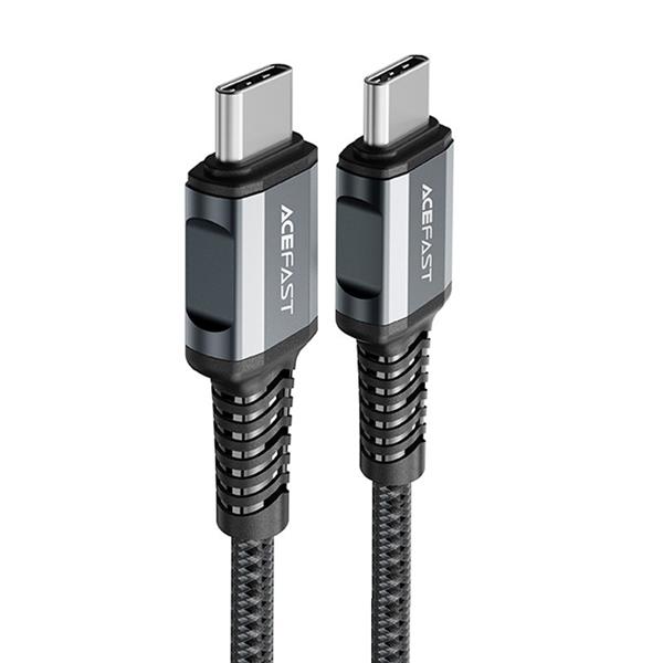 Acefast kabel USB Typ C - USB Typ C 1,2m, 60W (20V/3A) szary (C1-03 deep space gray)-2269871