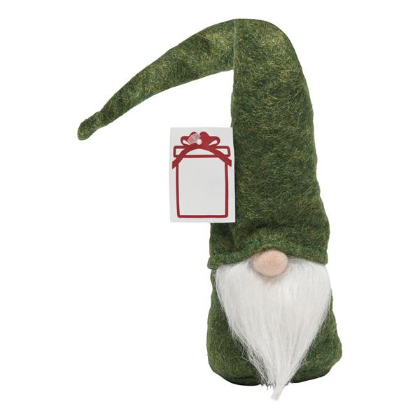 Filcowy świąteczny skrzat ze spiczastą czapką HANS, zielony-3099832