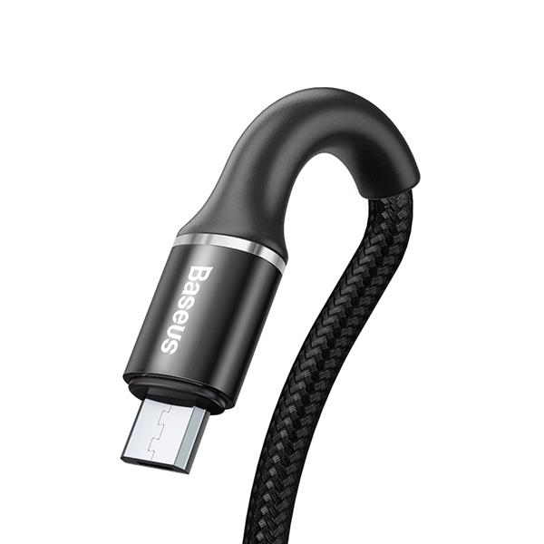 Baseus kabel Halo USB - microUSB 0,5 m 3A czarny-2054409