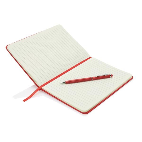 Notatnik A5, długopis, touch pen Deluxe-501687