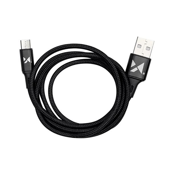 Wozinsky kabel przewód USB - microUSB 2,4A 1m czarny (WUC-M1B)-2209230
