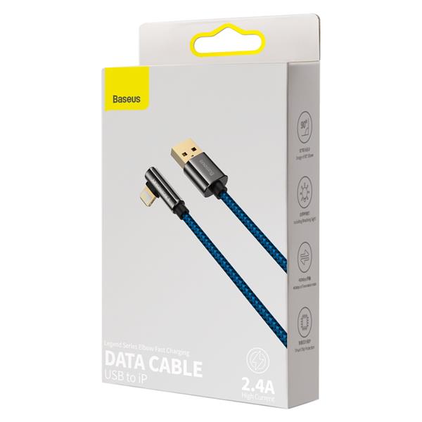Baseus kabel Legend USB - Lightning 1,0m 2,4A niebieski-2101367