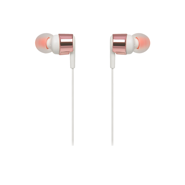 JBL słuchawki przewodowe T210 douszne białe, różowe elementy-2098251