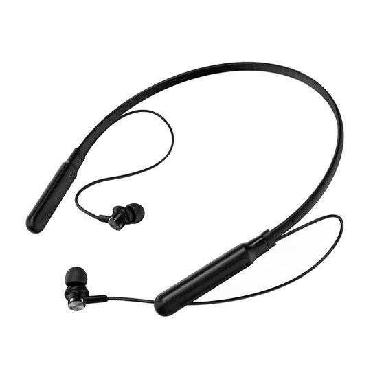 Proda Kamen dokanałowe bezprzewodowe słuchawki Bluetooth z pałąkiem na szyję czarny (PD-BN200 black)-2147454