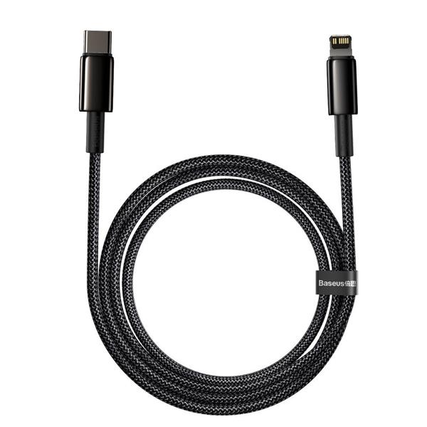 Baseus kabel USB Typ C - Lightning szybkie ładowanie Power Delivery 20 W 2 m czarny (CATLWJ-A01)-2170915