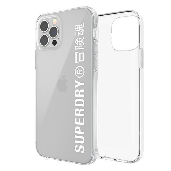 SuperDry Snap iPhone 12/12 Pro Clear Cas e biały/white 42596-2285097