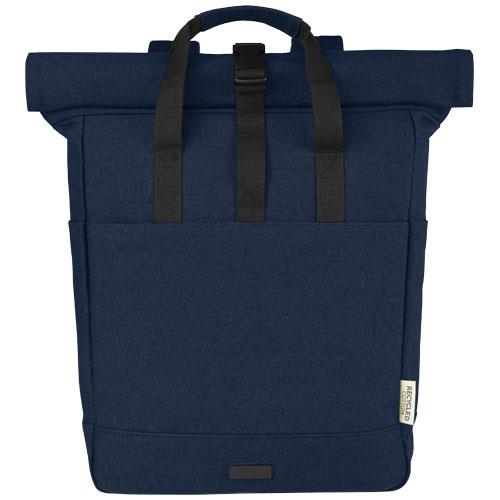 Joey 15-calowy plecak na laptopa z płótna z recyklingu z certyfikatem GRS o pojemności 15 l-2960558