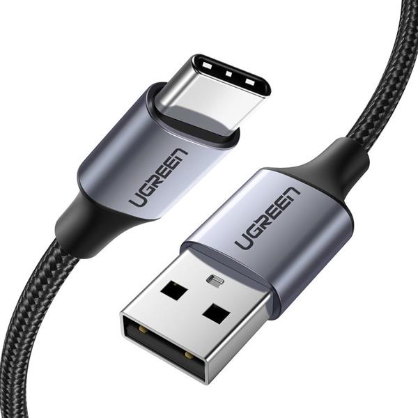 Ugreen kabel przewód USB - USB Typ C Quick Charge 3.0 3A 1m szary (60126)-2150654