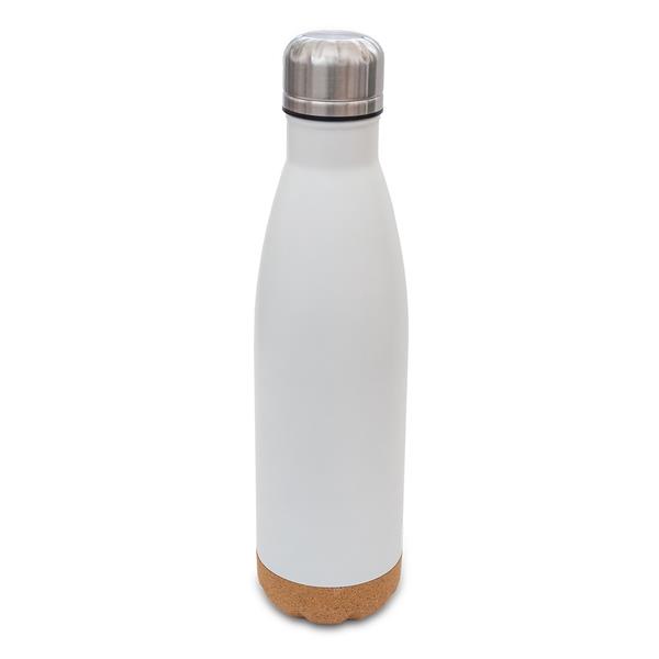 Butelka próżniowa z korkowym spodem Jowi 500 ml, biały-2549986